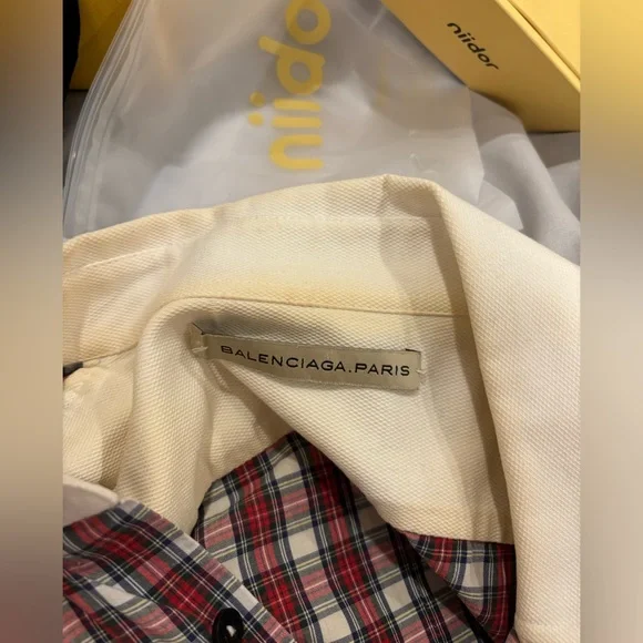 Balenciaga Fall 2007 Runway Plaid Button Up Shirt - Picture 3 of 8